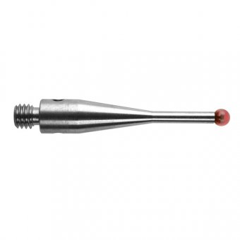 Palpator M3 Ø2 mm cu bila de rubin, otel inoxidabil, L 21 mm