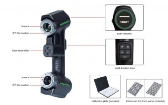 Scaner 3D Portabil Industrial 7.1 Milioane pct/s LSM-L560