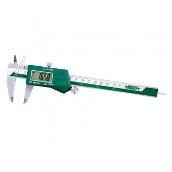 Șubler digital 150/0,01 mm cu tijă de adâncime rotundă și rolă de avans