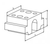 Falci de rezerva pentru menghine in 5 axe (stanga), 72x55x33.5mm