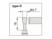 Micrometru digital pentru tuburi tip D, 0-25mm