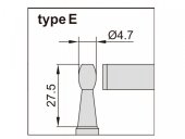 Micrometru digital pentru tuburi tip E, 0-25mm