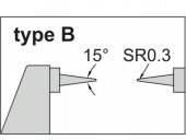 Micrometru mecanic cu varfuri ascutite 15°, 0-25mm