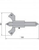 Subler mecanic de sudura 0-20 mm